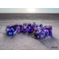 Chessex Chessex: Nocturnal/turquoise - Nebula Mega-Hedral 7-Die Set