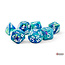 Chessex Chessex: Waterlily/white - Festive Mega-Hedral 7-Die Set