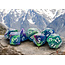 Chessex Chessex: Waterlily/white - Festive Mega-Hedral 7-Die Set