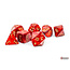 Chessex Chessex: Scarlet/gold - Scarab Mega-Hedral 7-Die Set