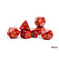 Chessex Chessex: Scarlet/gold - Scarab Mega-Hedral 7-Die Set