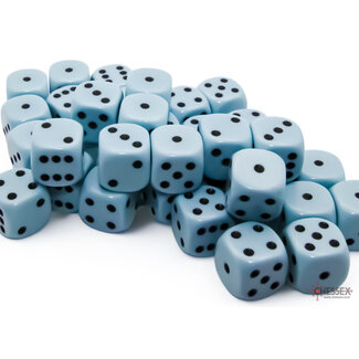 Chessex Pastel Blue/black - 36 Opaque 12mm D6 Dice Block