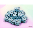 Chessex Chessex: Pastel Blue/black - 36 Opaque 12mm D6 Dice Block
