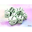 Chessex Chessex: Pastel Green/black - 12 Opaque 16mm D6 Dice Block