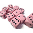 Chessex Chessex: Pastel Pink/black - 12 Opaque 16mm D6 Dice Block