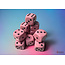 Chessex Chessex: Pastel Pink/black - 12 Opaque 16mm D6 Dice Block