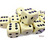 Chessex Chessex: Pastel Yellow/black - 12 Opaque 16mm D6 Dice Block