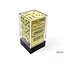 Chessex Chessex: Pastel Yellow/black - 12 Opaque 16mm D6 Dice Block