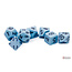 Chessex Chessex: Pastel Blue/black - Opaque Polyhedral 7-Die Set