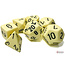 Chessex Chessex: Pastel Yellow/black - Opaque Polyhedral 7-Die Set