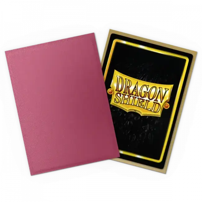 Dragon Shield Dragon Shield: Pomegranate & Gold Matte Dual Sleeves (100 Standard Size Sleeves)