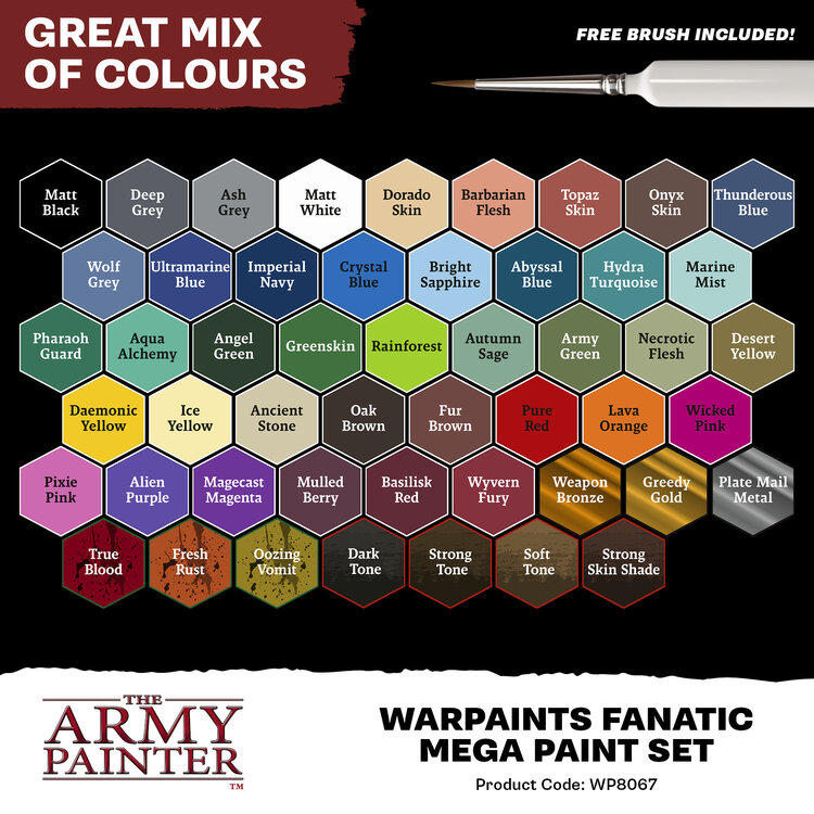 The Army Painter The Army Painter: Warpaints Fanatic Mega - Paint Set