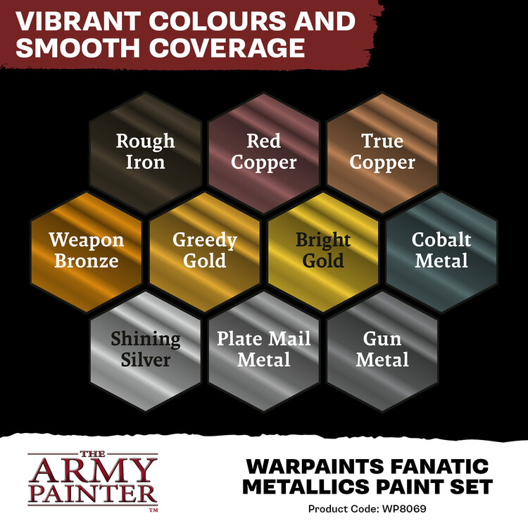 The Army Painter The Army Painter: Warpaints Fanatic Metallics - Paint Set