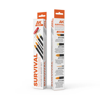 AK Interactive Survival Weathering - Synthetic Brush Set