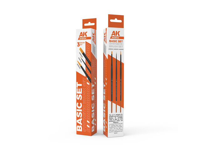 AK Interactive Basic - Synthetic Brush Set