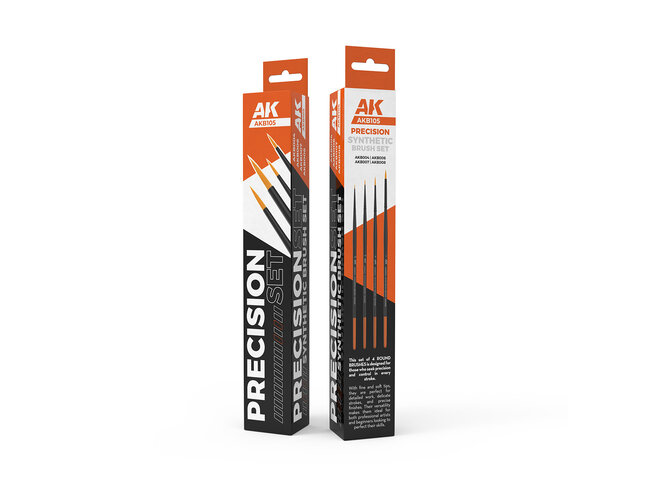 AK Interactive Precision - Synthetic Brush Set