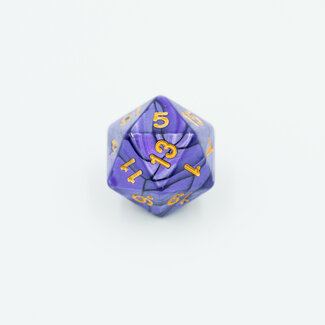 Würfelz D20 - Purple - Gold