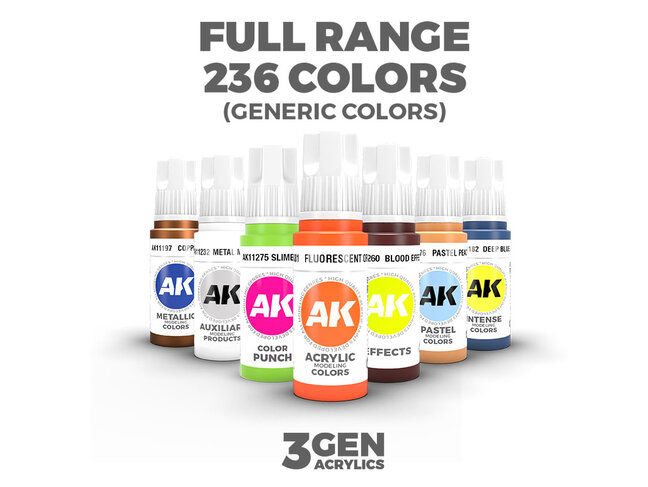 AK Interactive Full Range: 3rd Generation - General Series (236 References)