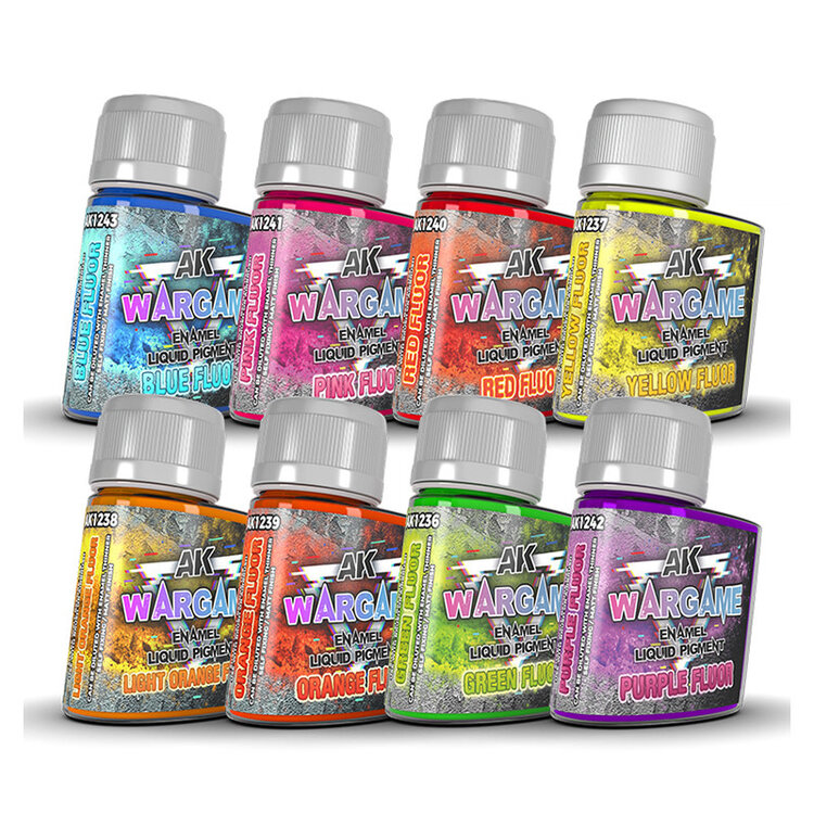 AK Interactive AK Interactive - Wargame - Full Range: Enamel Liquid Pigment - 8 Units