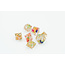 Würfelz Würfelz: Filling Dice Flower with Gold - 7 Die Sharp Edged Resin Set