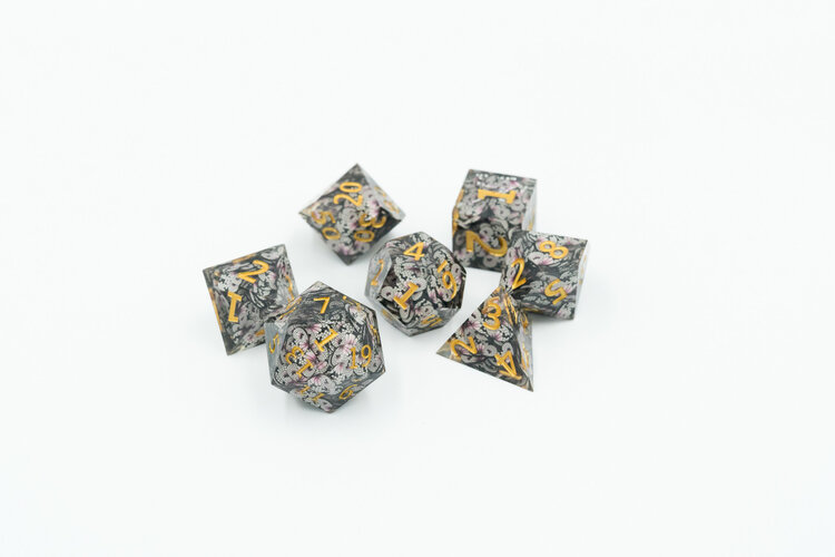 Würfelz Würfelz: The Butterfly Effect - 7 Die Sharp Edged Resin Set