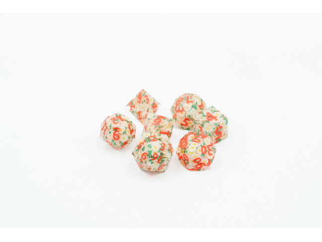 Würfelz Daisy Days - 7 Die Sharp Edged Resin Set