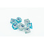 Würfelz Würfelz: Jimmy Blue Eyes Silver - 7 Die Sharp Edged Resin Set
