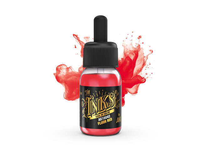 AK Interactive The Inks - Fluor Red
