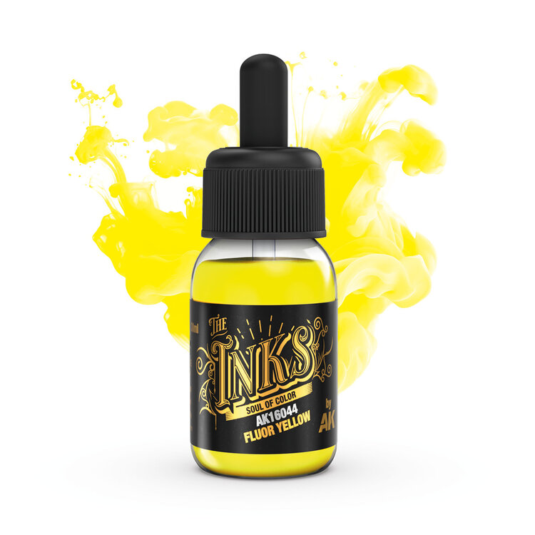 AK Interactive AK Interactive: The Inks - Fluor Yellow