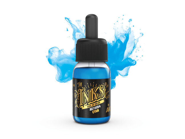 AK Interactive The Inks - Cyan