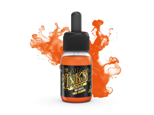 AK Interactive The Inks - Fire Orange