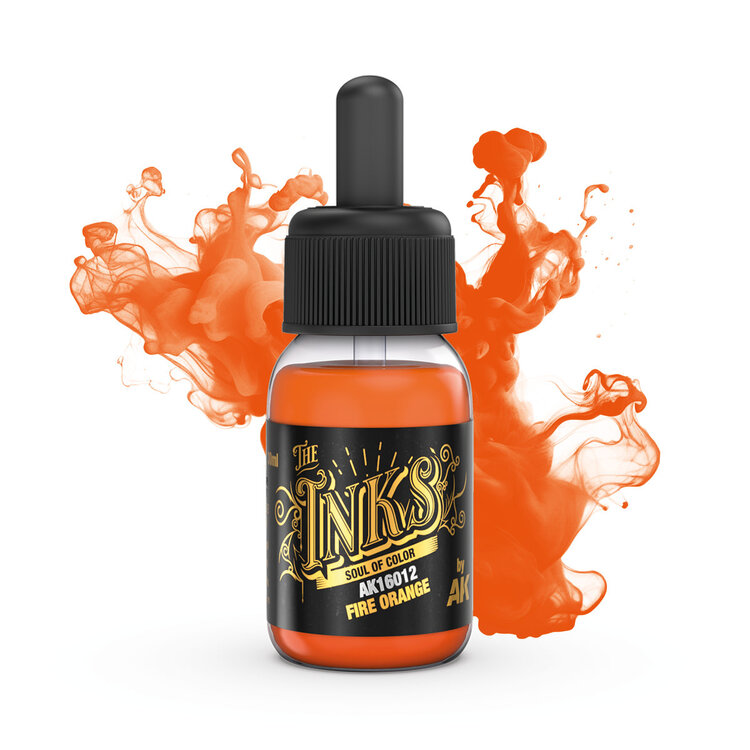 AK Interactive AK Interactive: The Inks - Fire Orange