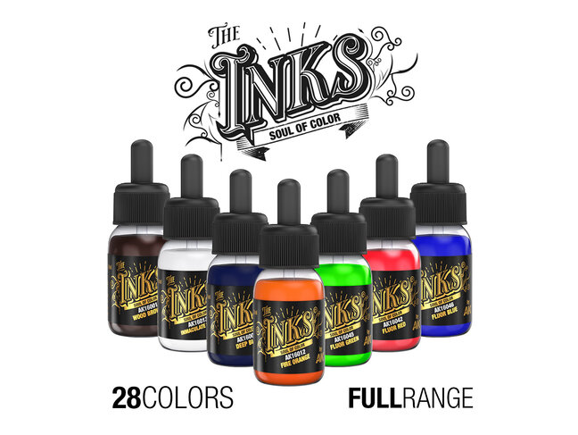 AK Interactive Full Range: The Inks - 28 Units