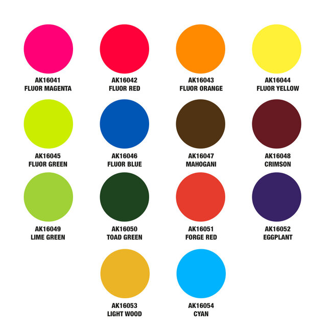 AK Interactive AK Interactive: Full Range The Inks - 28 Units