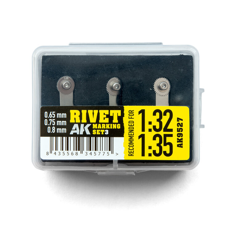 AK Interactive AK Interactive: Rivet Marking Set 3 (1:32 & 1:35)