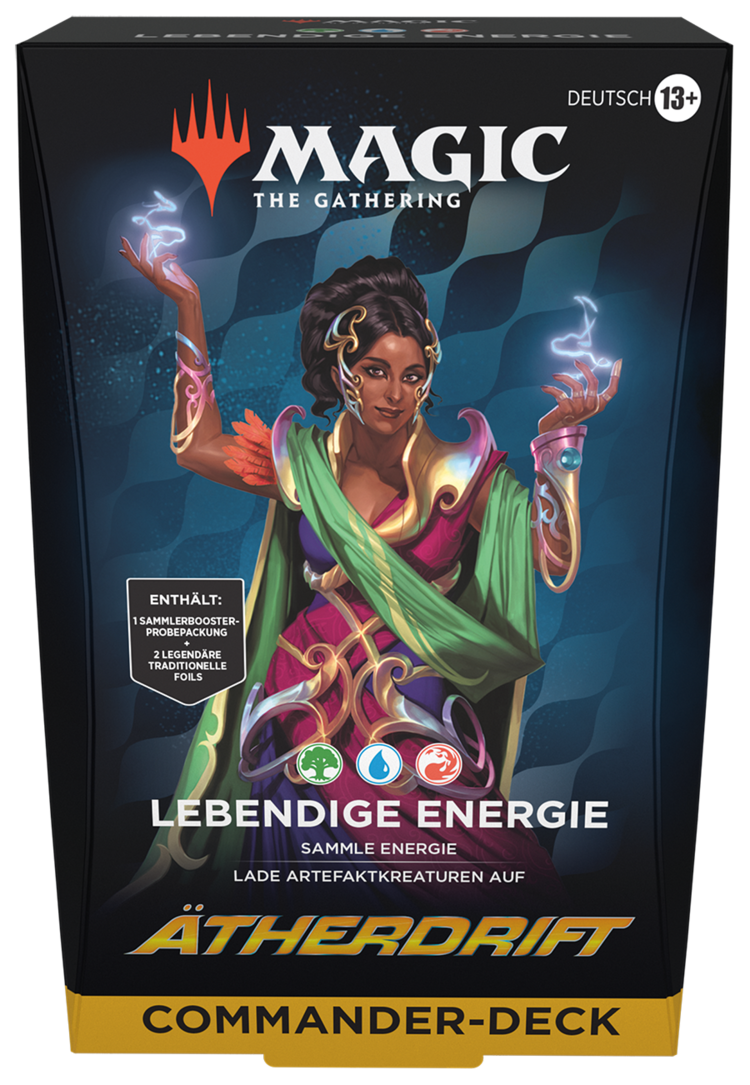 Magic: The Gathering Wizards of the Coast - Magic: The Gathering - Ätherdrift: Commander Deck Lebendige Energie (de)