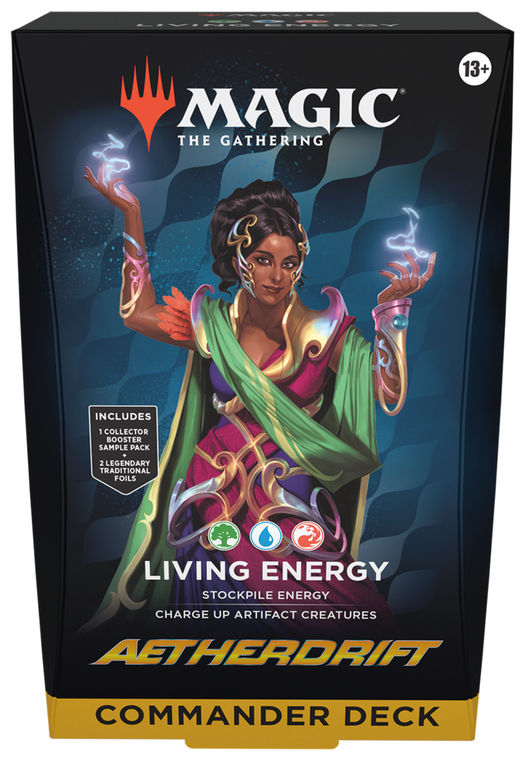 Magic: The Gathering Wizards of the Coast - Magic: The Gathering - Aetherdrift: Commander Deck Living Energy (en)