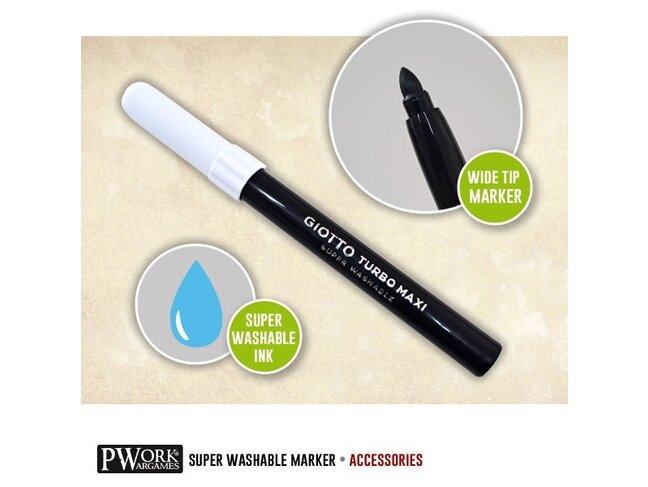 PWork Wargames Super Washable Marker - Black