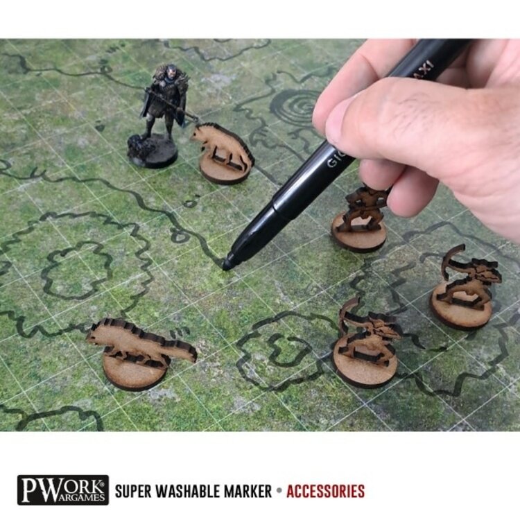 PWork Wargames PWork Wargames: Super Washable Marker - Black