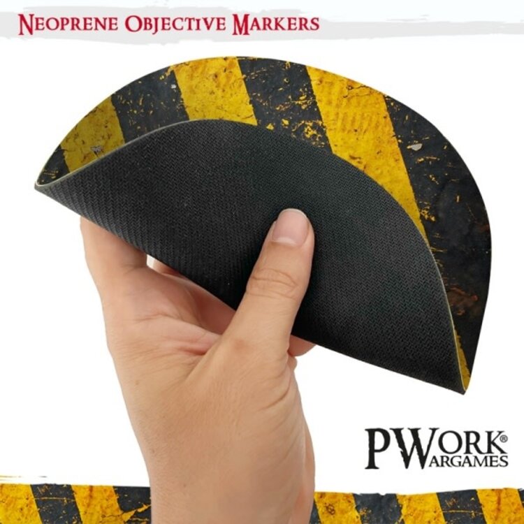 PWork Wargames PWork Wargames: Neoprene Objective Markers - Warhammer 40000 - Danger Zone