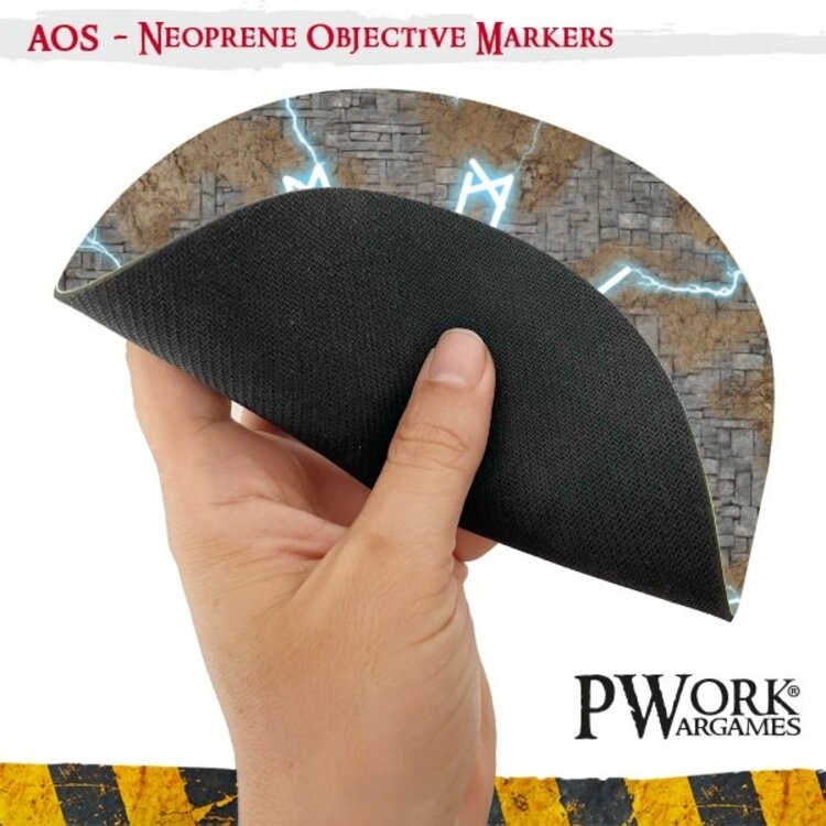 PWork Wargames PWork Wargames: Neoprene Objective Markers - Age of Sigmar - Thunder Strike