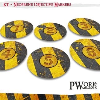 PWork Wargames Neoprene Objective Markers - Kill Team - Danger Zone