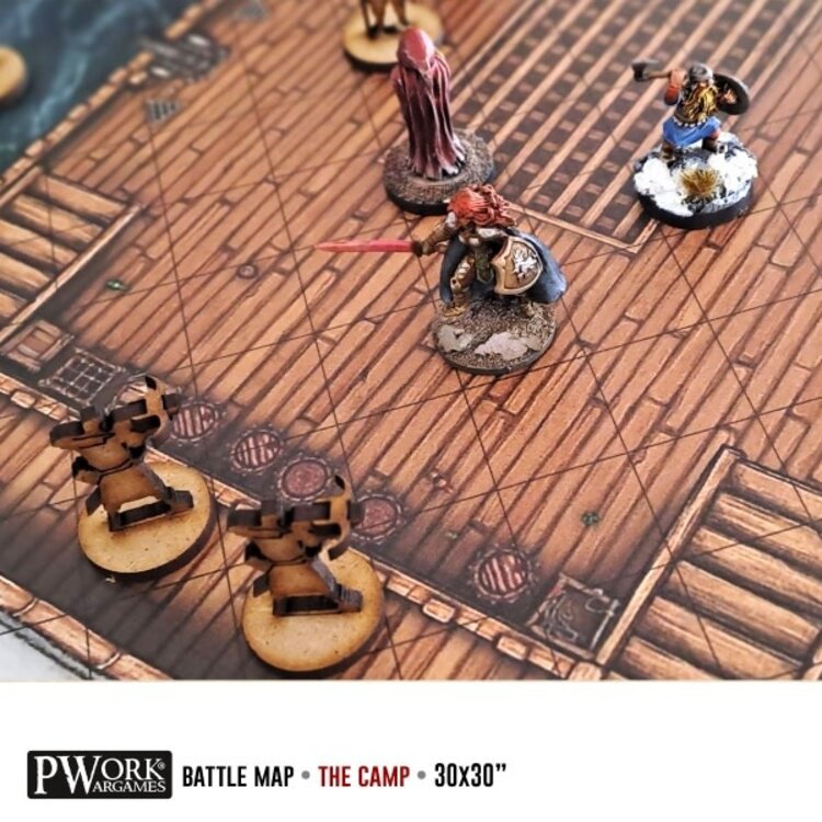 PWork Wargames PWork Wargames: Rewritable Battle Map - Square - 30"x30" - The Ship