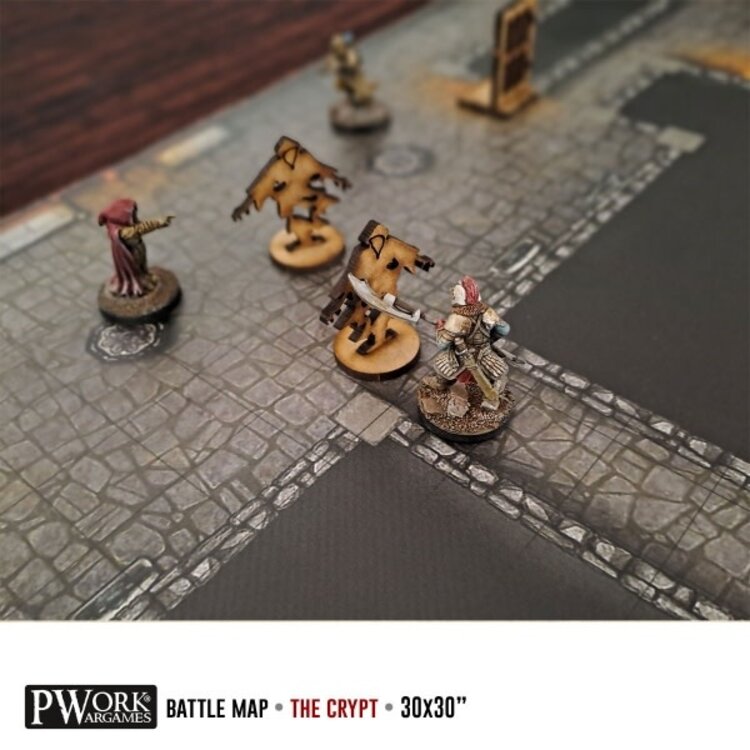 PWork Wargames PWork Wargames: Rewritable Battle Map - Square - 30"x30" - The Crypt