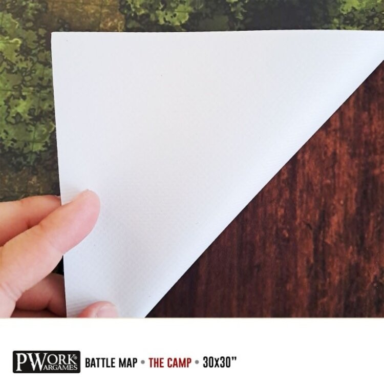 PWork Wargames PWork Wargames: Rewritable Battle Map - Square - 30"x30" - The Camp