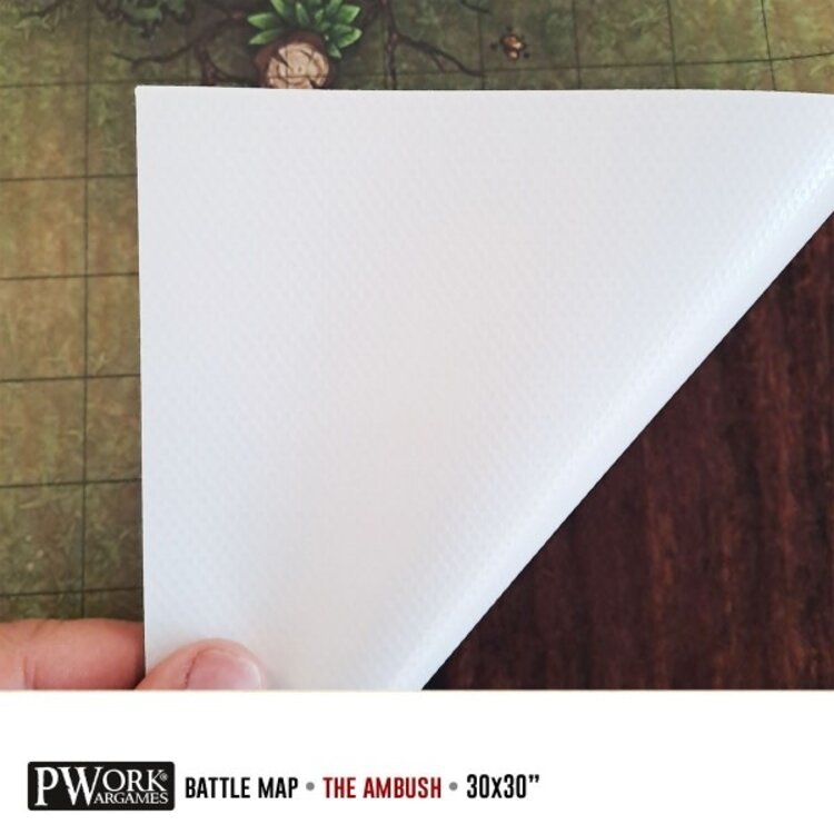PWork Wargames PWork Wargames: Rewritable Battle Map - Square - 30"x30" - The Ambush