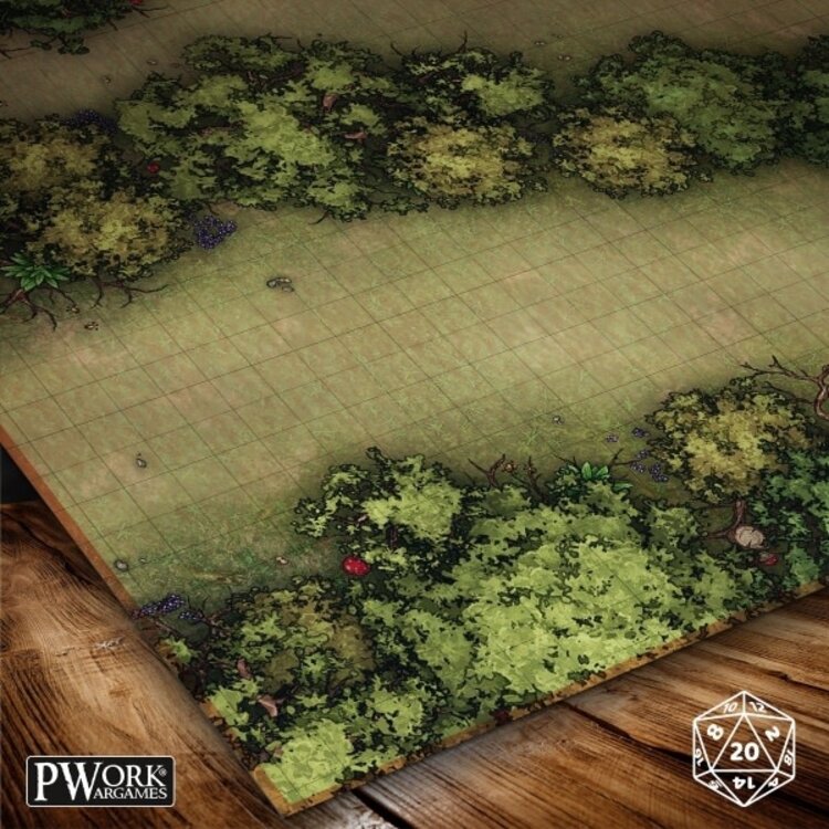 PWork Wargames PWork Wargames: Rewritable Battle Map - Square - 30"x30" - The Ambush