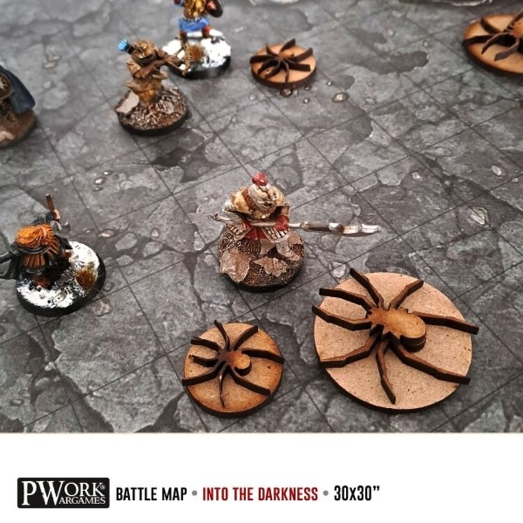 PWork Wargames PWork Wargames: Rewritable Battle Map - Square - 30"x30" - Into the Darkness