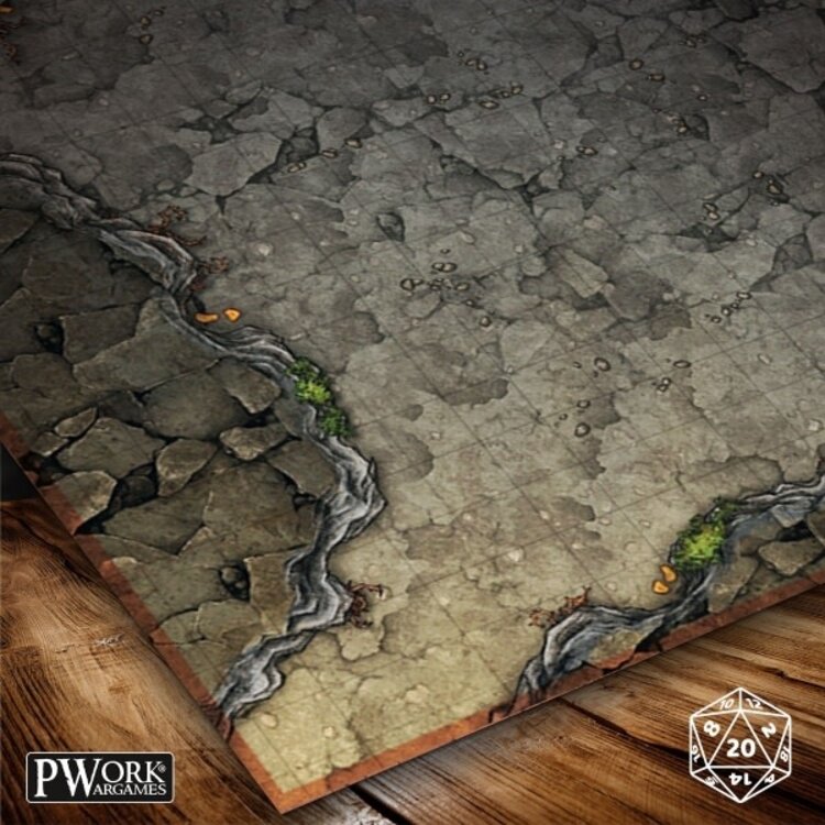 PWork Wargames PWork Wargames: Rewritable Battle Map - Square - 30"x30" - Into the Darkness