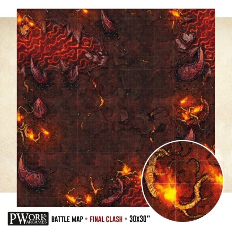 PWork Wargames PWork Wargames: Rewritable Battle Map - Square - 30"x30" - Final Clash